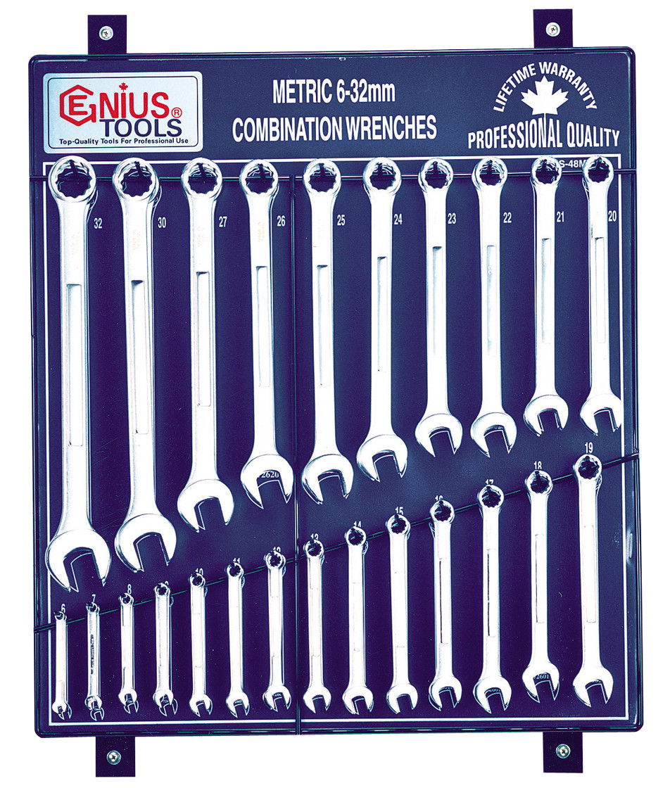 Genius Tools HS-48M csillag-villáskulcs készlet, metrikus, 48 részes termék fő termékképe