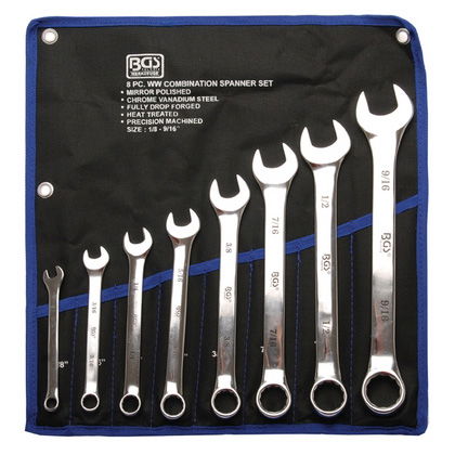 BGS Technic 9-1199 csillag-villáskulcs készlet, WHITWORTH, 8 részes termék fő termékképe
